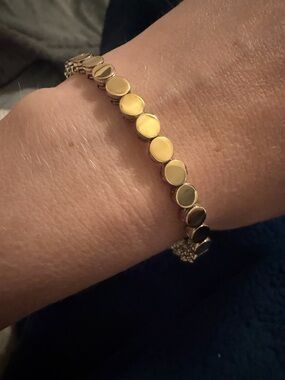 John Hardy 18k and silver Dot flex cuff